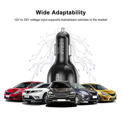 5 Port USB Fast Car Charger with LED Display DailySale