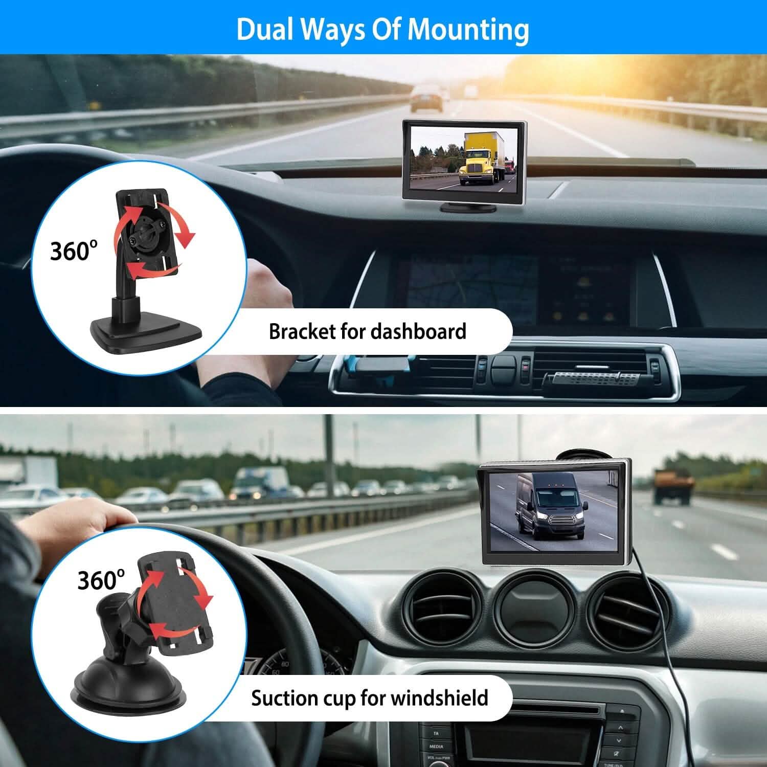 5" Screen Backup Camera Monitor Kit DailySale