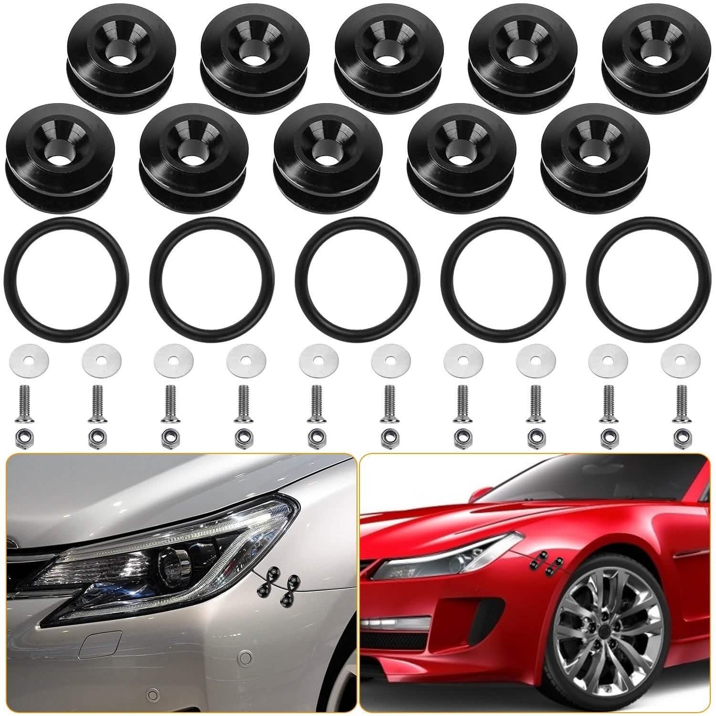 5-Set: Car Quick Release Bumper Fasteners DailySale