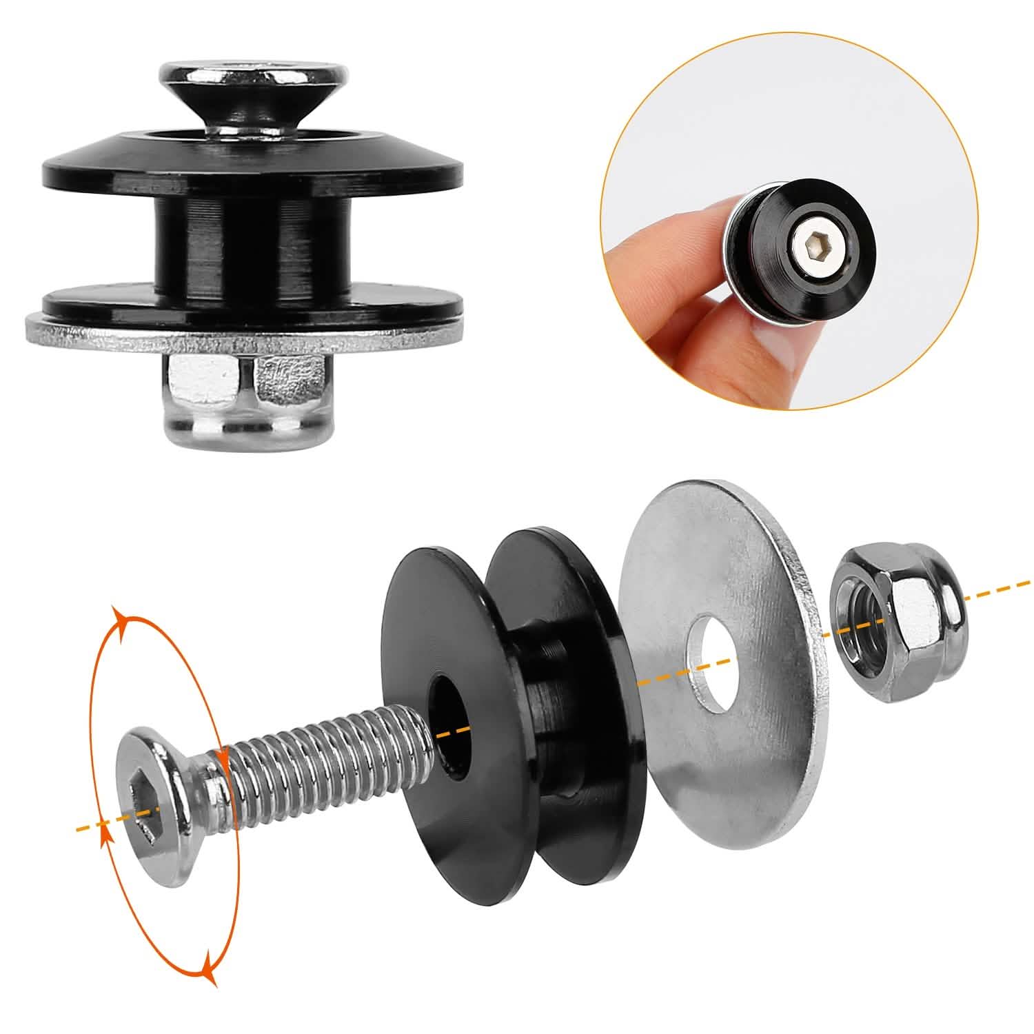 5-Set: Car Quick Release Bumper Fasteners DailySale