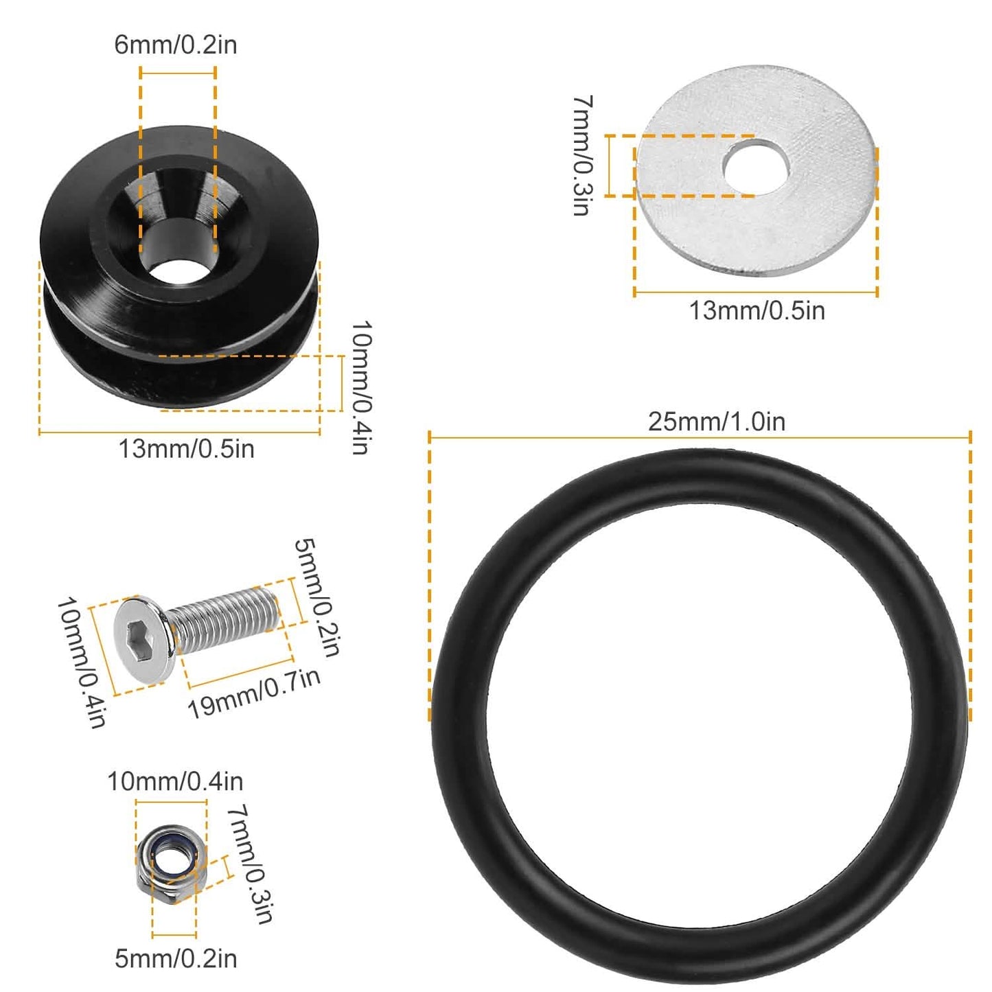 5-Set: Car Quick Release Bumper Fasteners DailySale