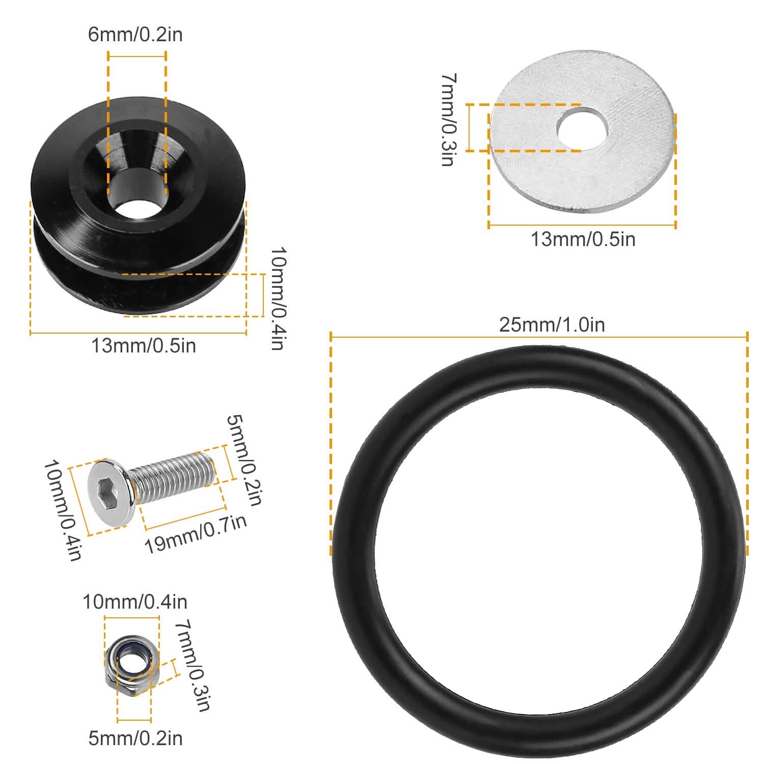 5-Set: Car Quick Release Bumper Fasteners DailySale