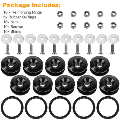 5-Set: Car Quick Release Bumper Fasteners DailySale
