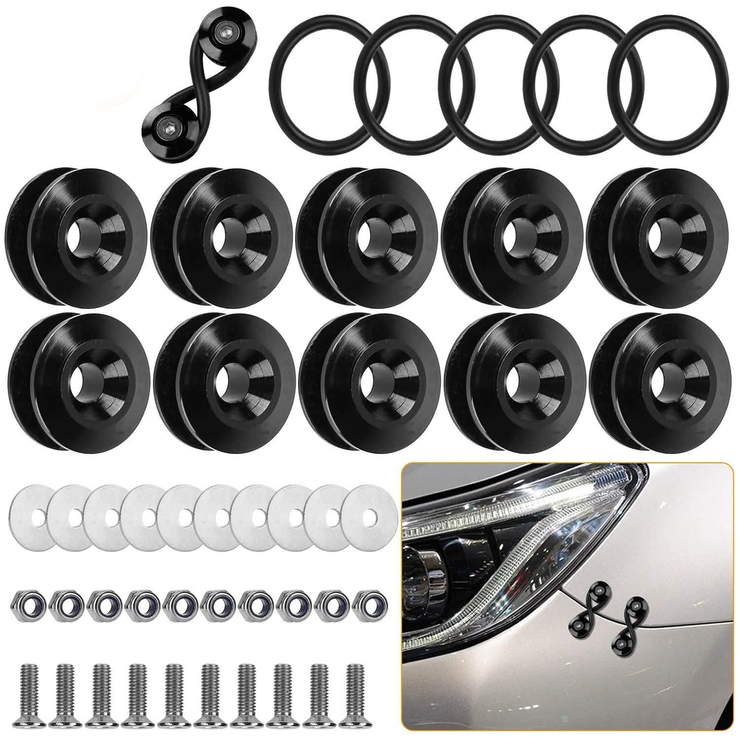 5-Set: Car Quick Release Bumper Fasteners DailySale