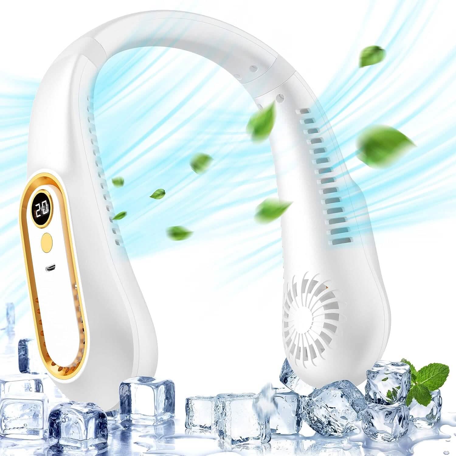 5 Speeds Adjustable USB Rechargeable Battery Powered Personal Neck Fan DailySale