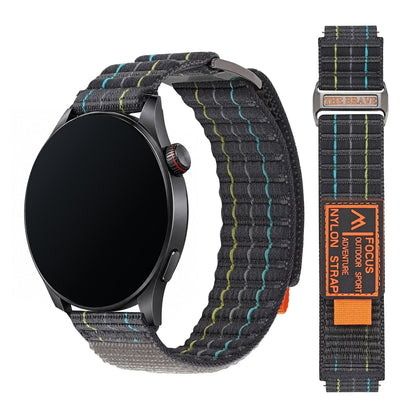 Amazfit Balance, GTR, GTS & Bip Striped Nylon Sport Loop Band BandsCo Straps