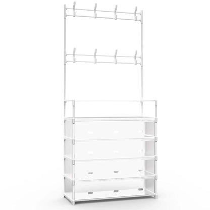 5-Tier Dustproof Entryway Hall Tree Coat and Shoe Rack DailySale