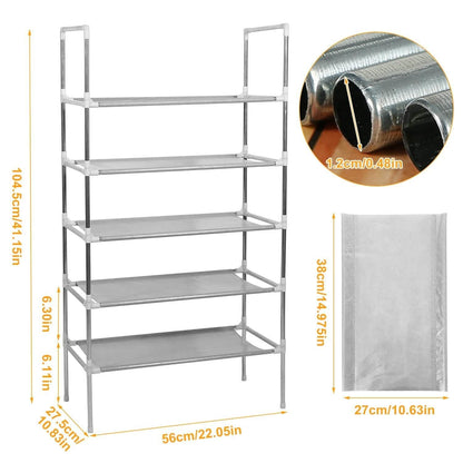 5-Tiers Shoe Rack Shelves 15 Pairs Shoe Oraganizer DailySale