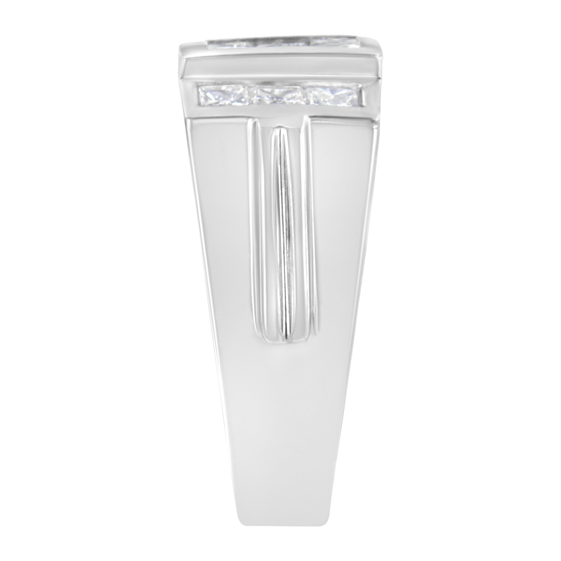 Men's 14K White Gold Diamond Cluster Ring (2 cttw, G-H Color, SI1-SI2 Clarity) Bids.com
