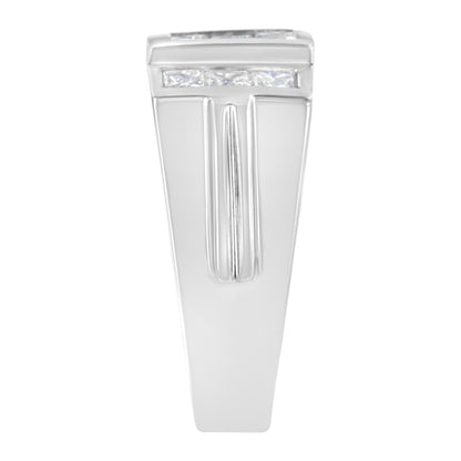 Men's 14K White Gold Diamond Cluster Ring (2 cttw, G-H Color, SI1-SI2 Clarity) Bids.com