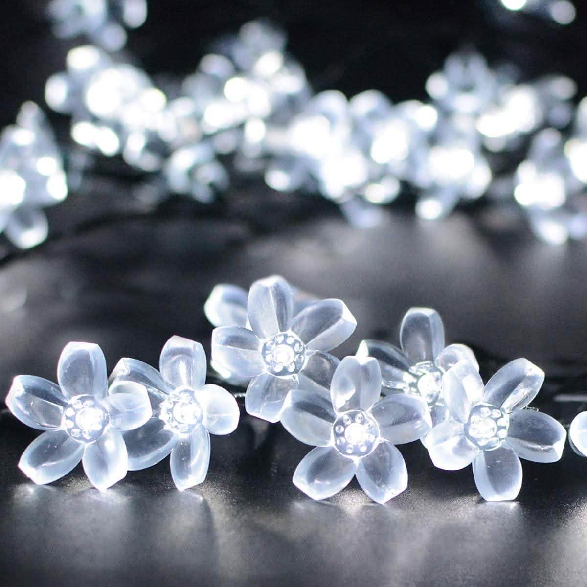 50 LED Fairy Flower Blossom Solar String Lights DailySale