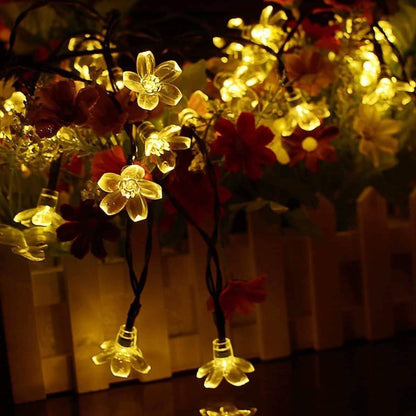 50 LED Fairy Flower Blossom Solar String Lights DailySale