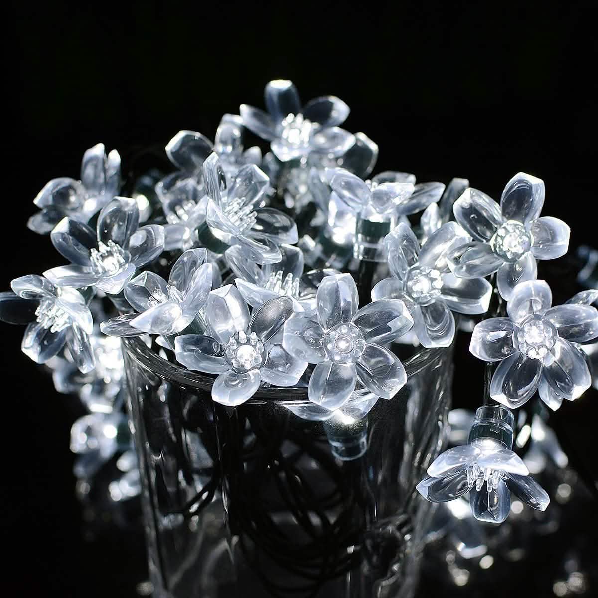 50 LED Fairy Flower Blossom Solar String Lights DailySale