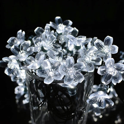 50 LED Fairy Flower Blossom Solar String Lights DailySale