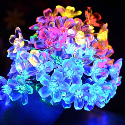 50 LED Fairy Flower Blossom Solar String Lights DailySale