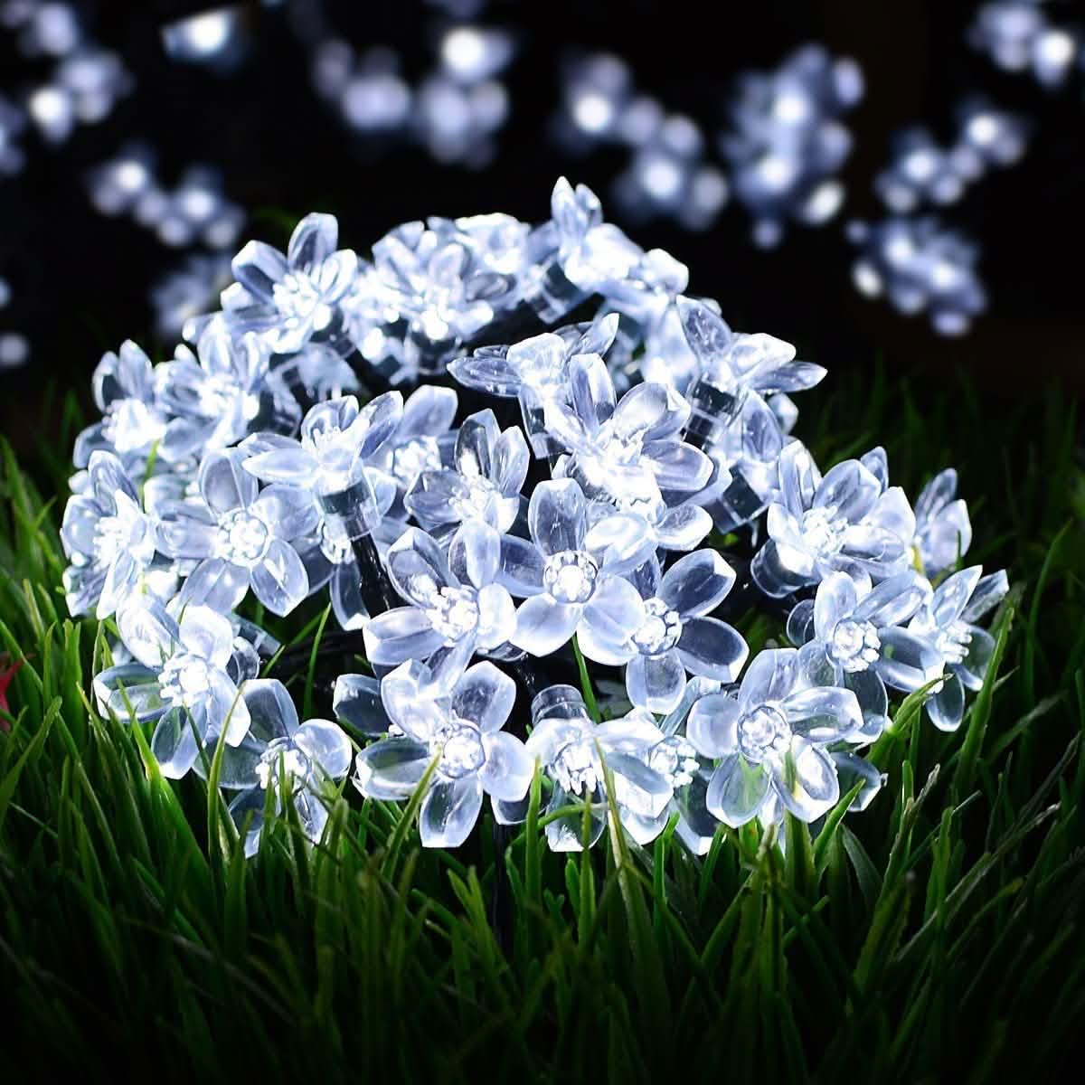 50 LED Fairy Flower Blossom Solar String Lights DailySale