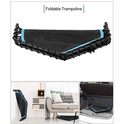 50" Mini Fitness Rebounder Spring-Less Indoor 3-Level Adjustable Foam Handle DailySale