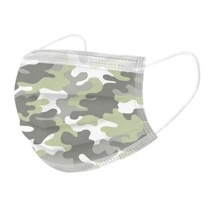 50-Pack: Camo Disposable Non-Medical 3-Ply Face Mask DailySale