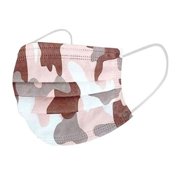 50-Pack: Camo Disposable Non-Medical 3-Ply Face Mask DailySale