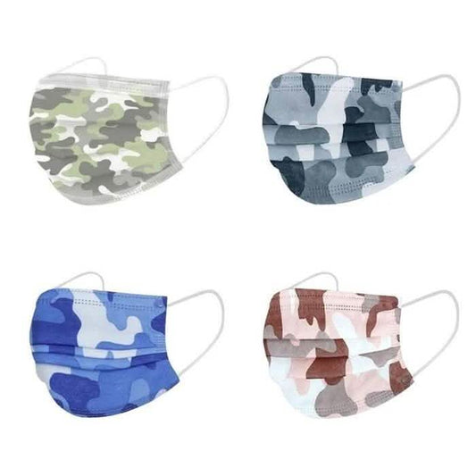 50-Pack: Camo Disposable Non-Medical 3-Ply Face Mask DailySale