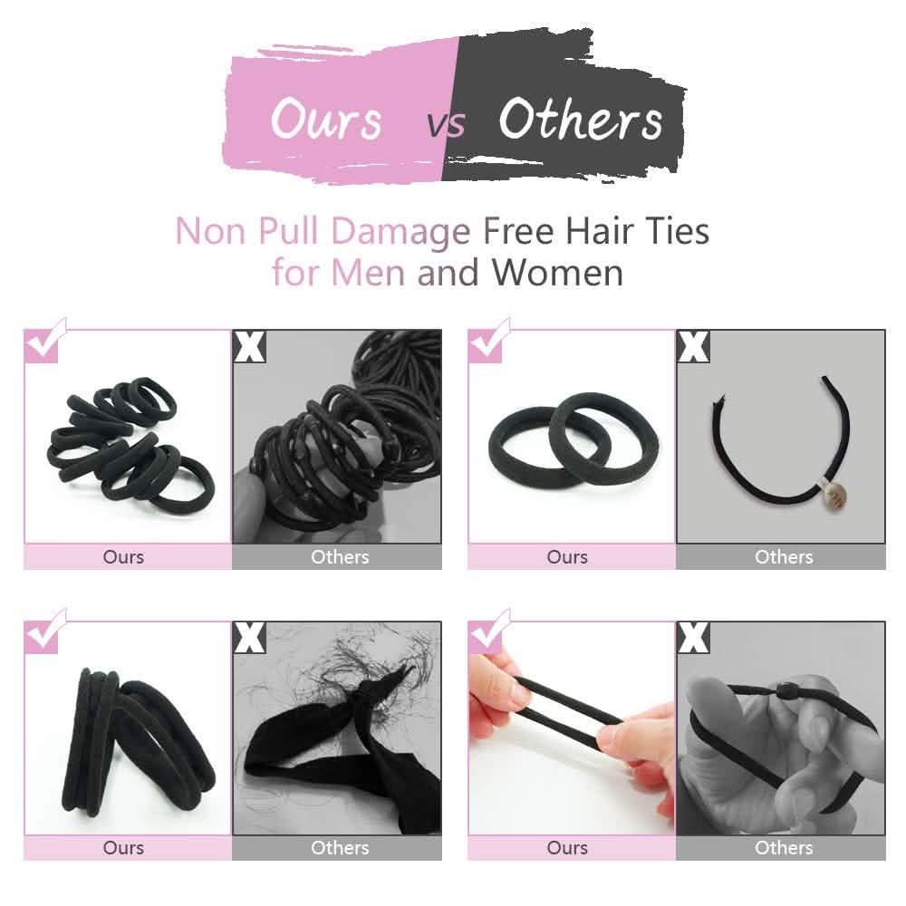 50-Pack: Dreamlover Black Hair Bands DailySale