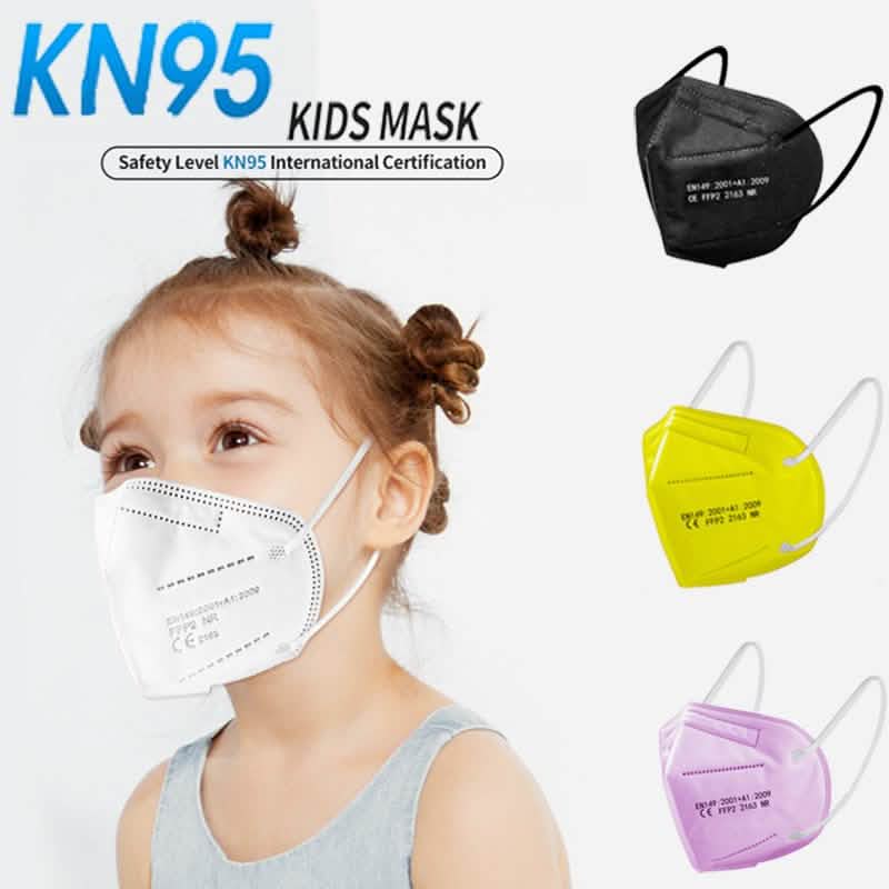 50-Pack: Kids Size KN95 5-Ply Face Mask DailySale