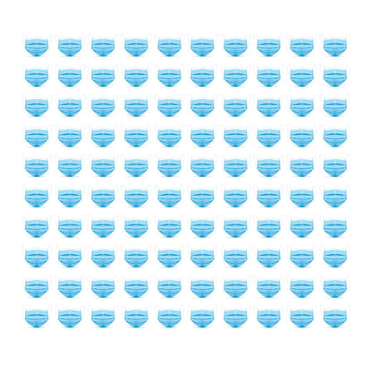 50-Pack or 100-Pack of 3 Layer Disposable Protective Face Masks DailySale