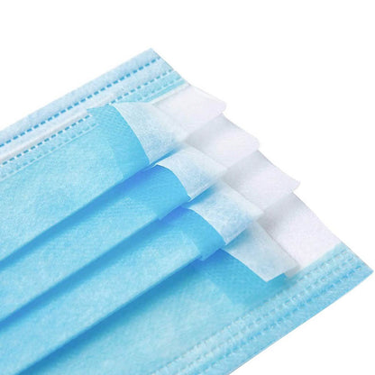 50-Pack or 100-Pack of 3 Layer Disposable Protective Face Masks DailySale