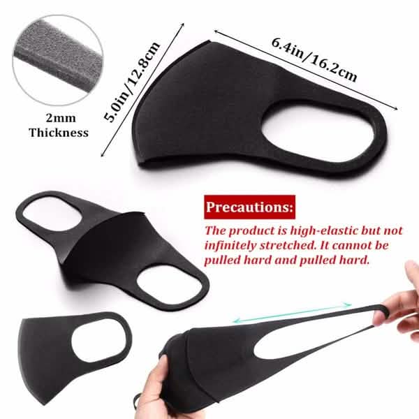 50-Pack: Reusable Double Layer Dustproof Sponge Mouth Mask DailySale