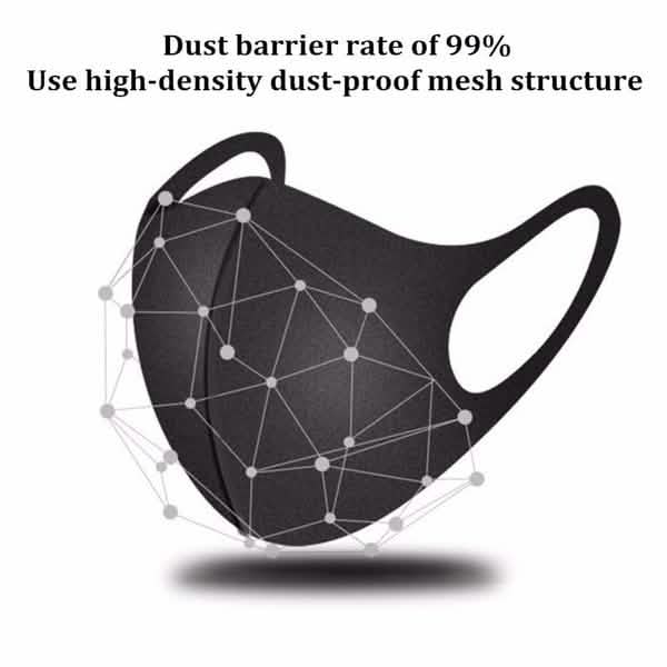 50-Pack: Reusable Double Layer Dustproof Sponge Mouth Mask DailySale