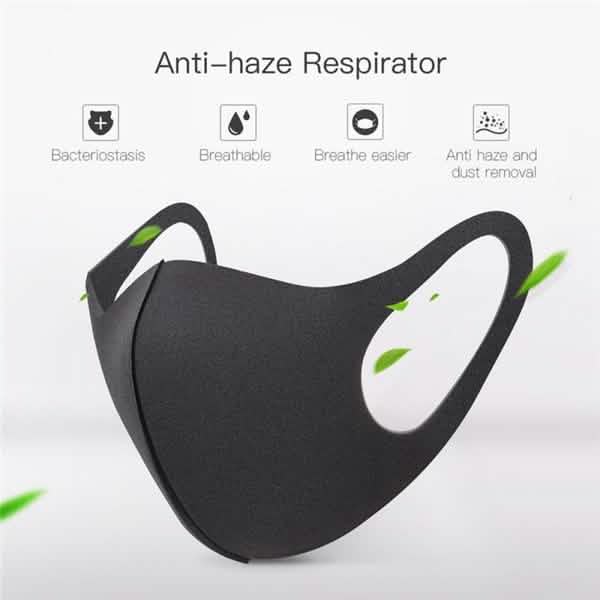 50-Pack: Reusable Double Layer Dustproof Sponge Mouth Mask DailySale