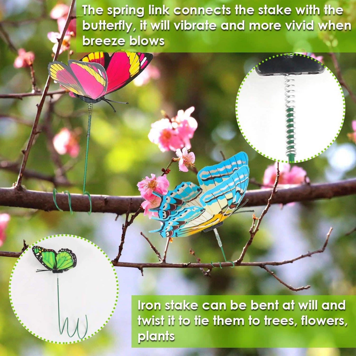 50-Piece: Butterfly Stake Ornament DailySale