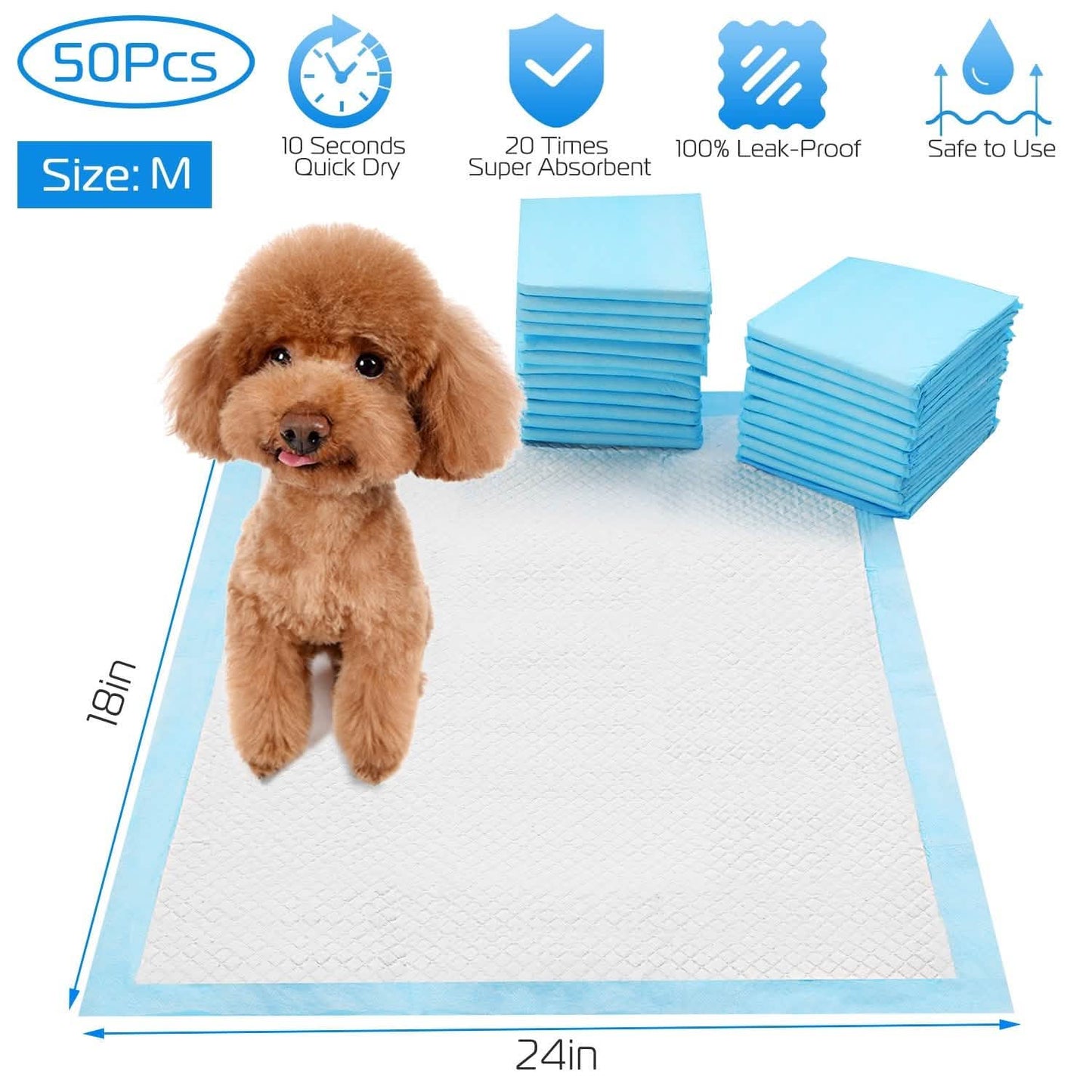 50-Piece: Dog Training Pads DailySale