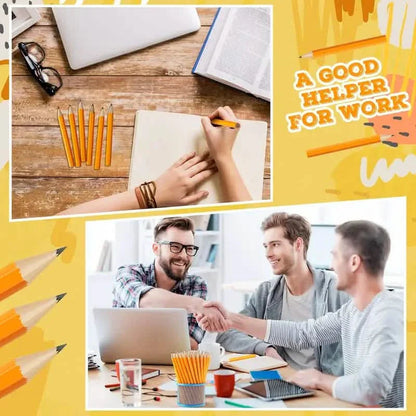 50-Pieces: 3.5" Hexagonal Golf Pencils - HB Yellow, Pre-Sharpened DailySale