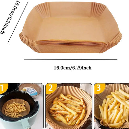 50-Pieces: Air Fryer Disposable Paper Liners DailySale