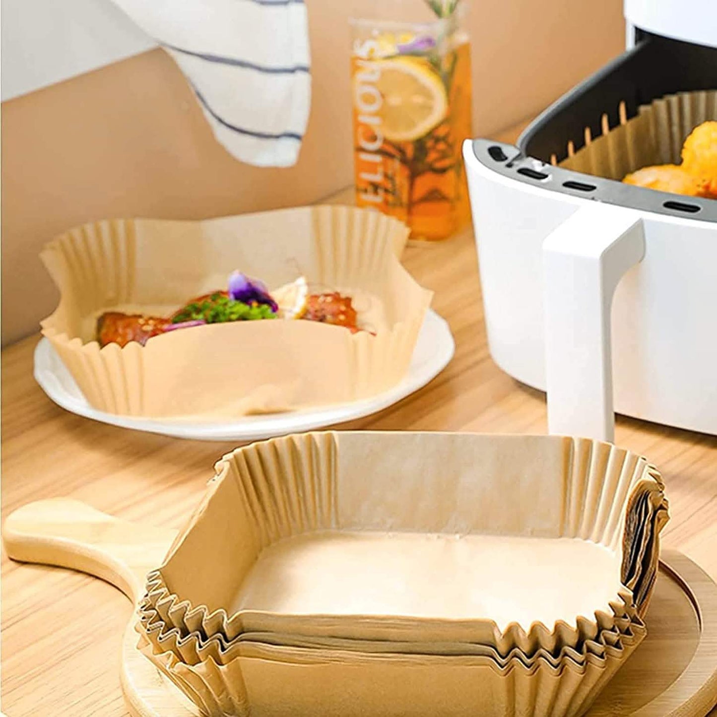 50-Pieces: Air Fryer Disposable Paper Liners DailySale