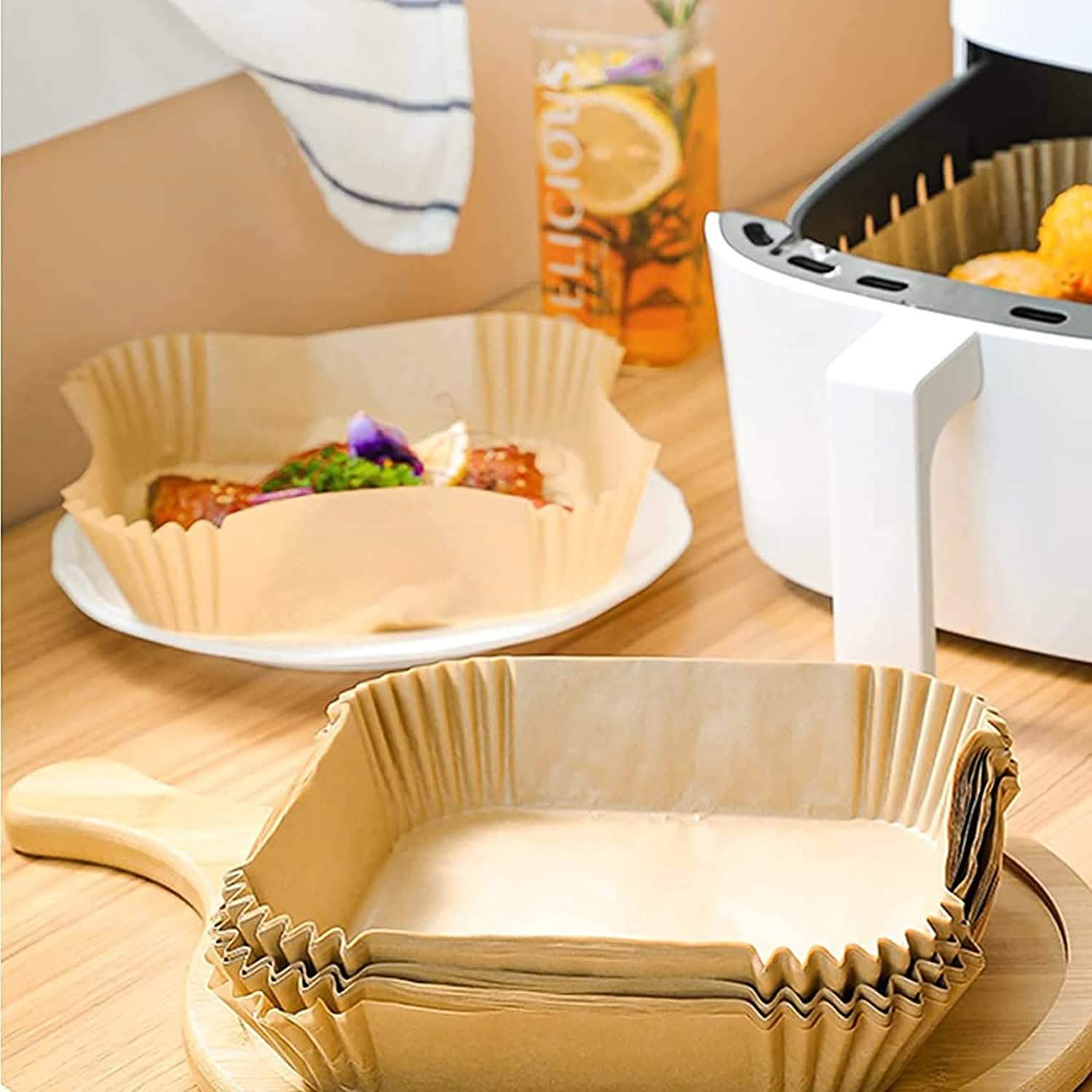 50-Pieces: Air Fryer Disposable Paper Liners DailySale