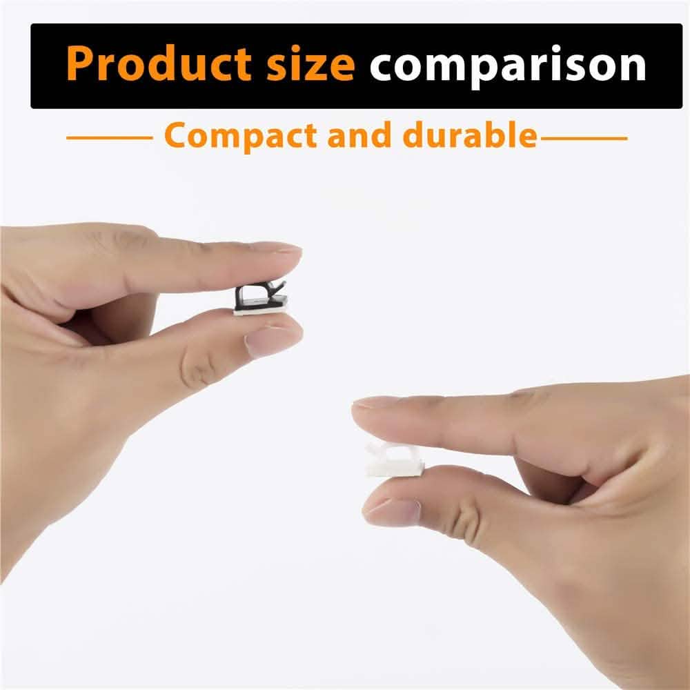 50-Pieces: Cable Clips, Adhesive Cable Organizer Cord Holder DailySale