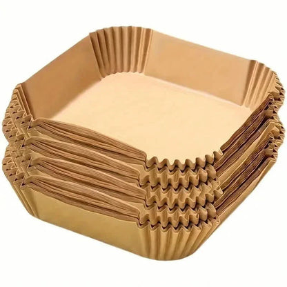 50-Pieces: Disposable Paper Liners For Air Fryer Suitable For 2 - 8 Quarts DailySale