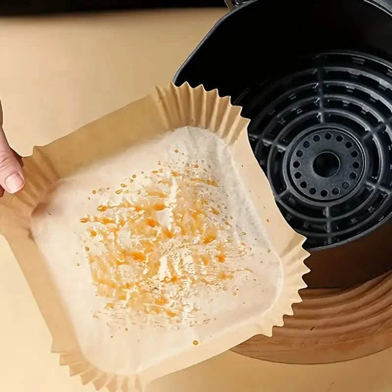 50-Pieces: Disposable Paper Liners For Air Fryer Suitable For 2 - 8 Quarts DailySale