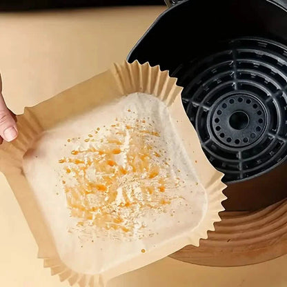 50-Pieces: Disposable Paper Liners For Air Fryer Suitable For 2 - 8 Quarts DailySale