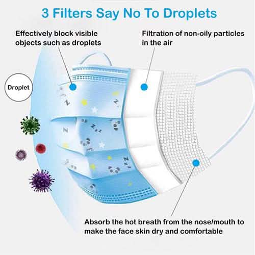 50-Pieces: Kids Disposable Face Masks DailySale