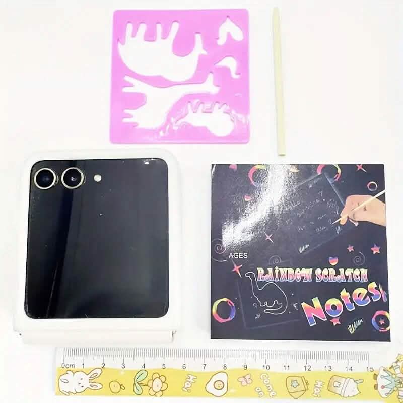 50-Pieces: Rainbow Scratch Art Kit DailySale