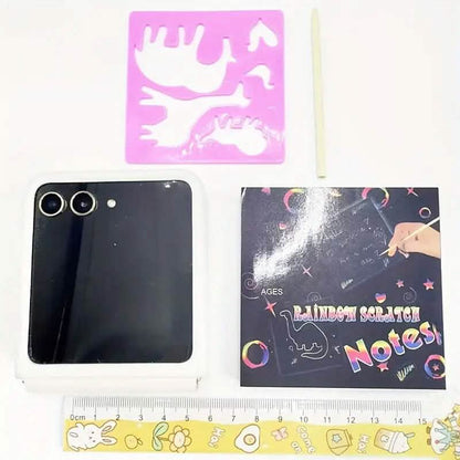 50-Pieces: Rainbow Scratch Art Kit DailySale