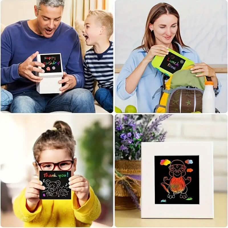 50-Pieces: Rainbow Scratch Art Kit DailySale
