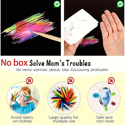 50-Pieces: Rainbow Scratch Art Kit DailySale