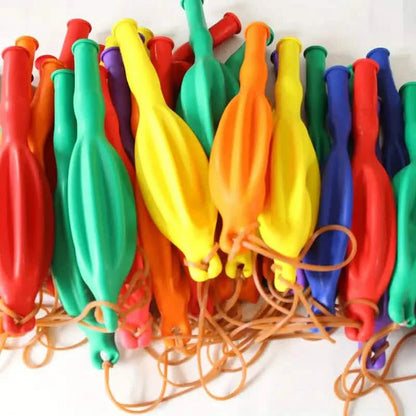 50-Pieces: Vibrant Punch Balloons Set - Heavy-Duty, Rubber-Banded, and Long-Lasting DailySale