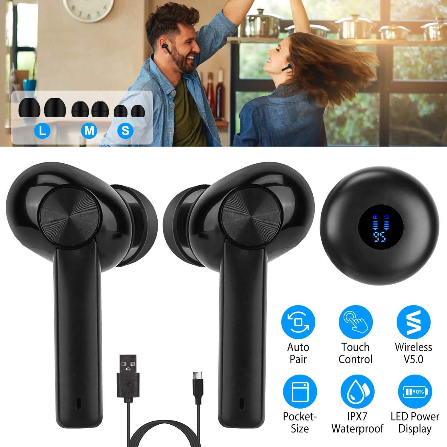 5.0 TWS Wireless Earbuds DailySale