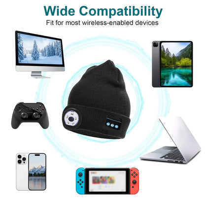 5.0 Wireless Beanie Hat with 3 Lighting Modes DailySale