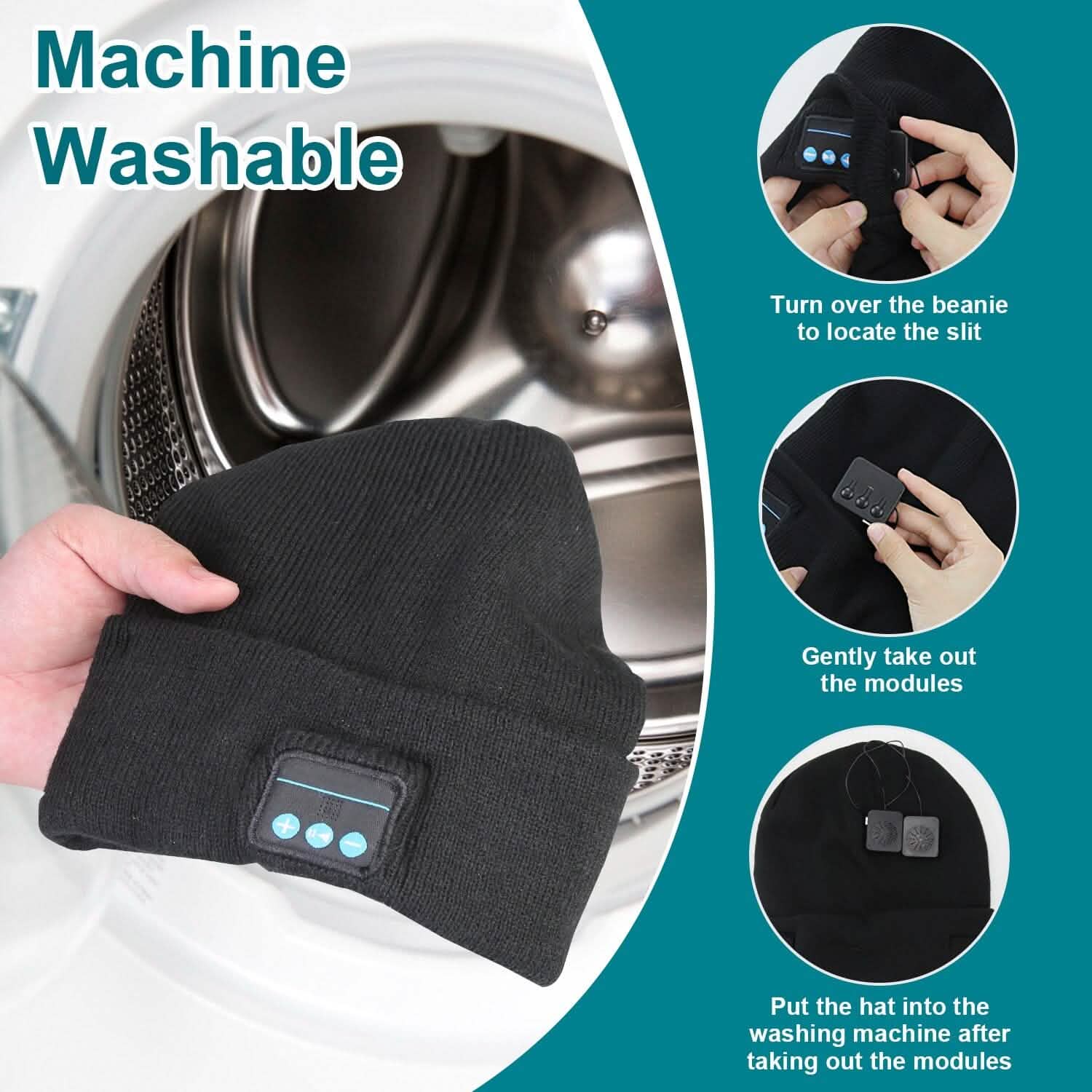 5.0 Wireless Beanie Hat with 3 Lighting Modes DailySale